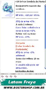 +10 Brinco Sombrio do Mastodonte