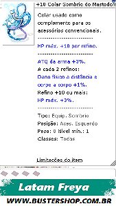 +10 Colar Sombrio do Mastodonte