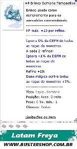 +9 Brinco Sombrio Tempestivo