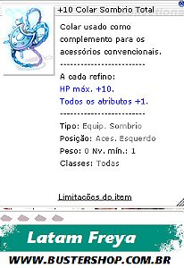 +10 Colar Sombrio Total