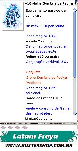 +10 Malha Sombria de Pedras Preciosas