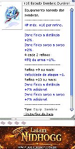 +10 Escudo Sombrio Durável
