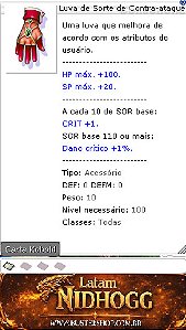 Luva da Sorte de Contra-ataque