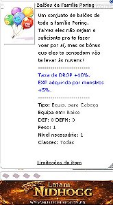 Balões da Família Poring