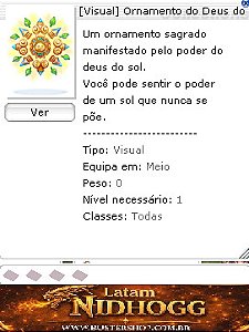 [Visual] Ornamento do Deus do Sol