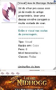 [Visual] Asa de Morcego Mutante