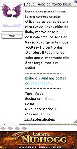 [Visual] Asas de Pavão Roxo