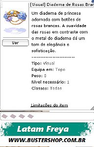 [Visual] Diadema de Rosas Brancas