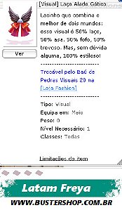[Visual] Laço Alado Gótico