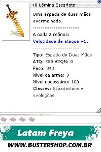 +8 Lâmina Escarlate