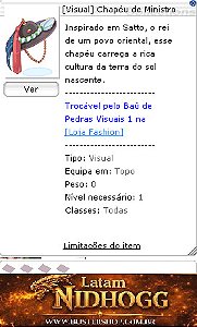 [Visual] Chapéu de Ministro