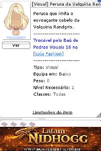 [Visual] Peruca da Valquíria Randgris