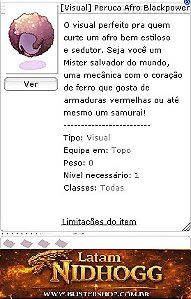 [Visual] Peruca Afro Blackpower