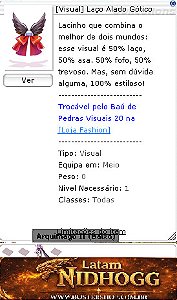 [Visual] Laço Alado Gótico Encantado Arquimago