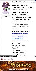 [Visual] Capuz de Feitiçaria Encantado Arquimago
