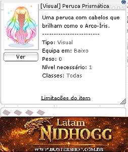 [Visual] Peruca Prismática