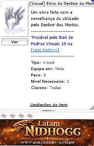 [Visual] Elmo do Senhor da Morte