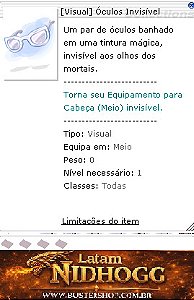 [Visual] Óculos Invisível