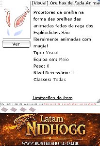 [Visual] Orelhas de Fada Animada