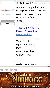 [Visual] Faca de Pirata