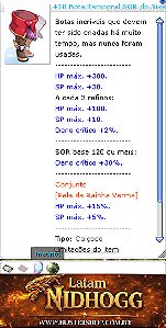 +10 Bota Temporal SOR do Nivel Alto G.DES EL7