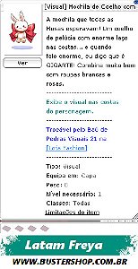 [Visual] Mochila de Coelho com Laço