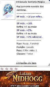 +8 Escudo Sombrio Mágico