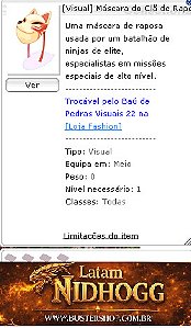 [Visual] Máscara do Clã de Raposas