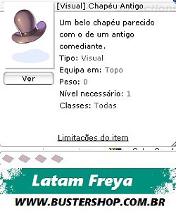 Visual Chapéu Antigo