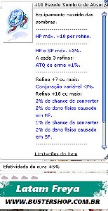 +10 Escudo Sombrio de Absorção