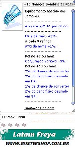 +10 Luva Sombria de Absorção