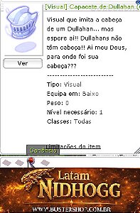 [Visual] Capacete de Dullahan Ganancia