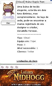[Visual] Boina Duplo-Tom