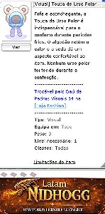 [Visual] Touca de Urso Polar