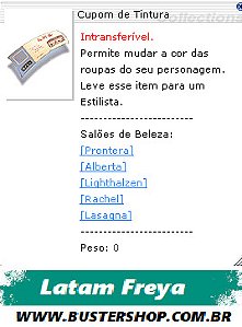 Cupom de Tintura