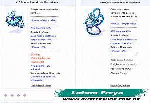 +10 Brinco e Colar Sombrio Mastodonte