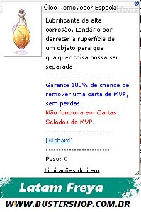 Óleo Removedor Especial