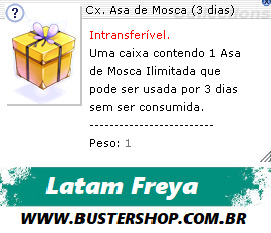 Cx. Asa de Mosca (3 dias)