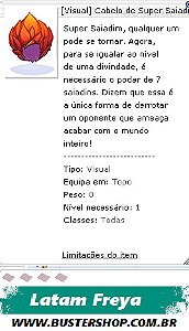 Visual Cabelo de Super Saiadim Deus