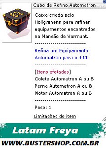 Cubo de Refino Automatron