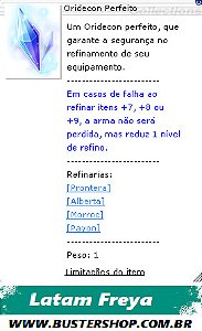Oridecon Perfeito