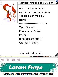 [Visual] Aura Biológica Vermelha