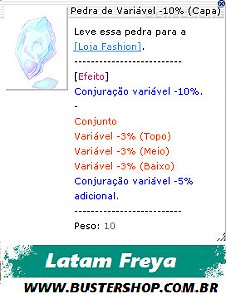 Pedra de Variável -10% (Capa)