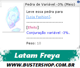 Pedra de Variável -3% (Meio)