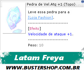 Pedra de Vel.Atq +1 (Topo)