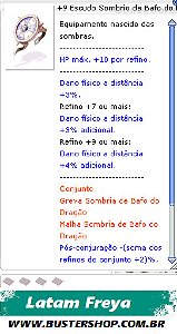 +9 Escudo Sombrio de Bafo do Dragão