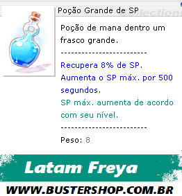100 Unidades Poção Grande de SP