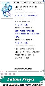 +10 Colar Sombrio do Portador
