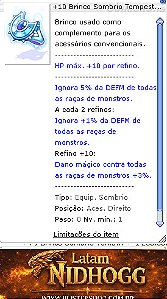 +10 Brinco Sombrio Tempestivo