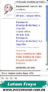 +9 Escudo Sombrio de Feiticeiro